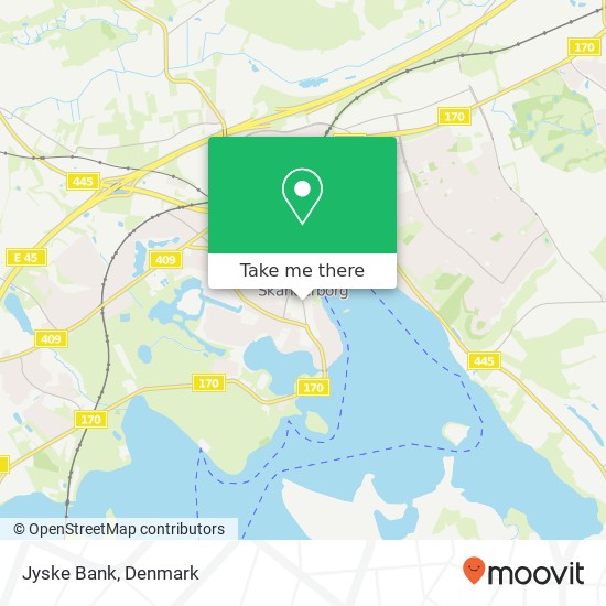 Jyske Bank map