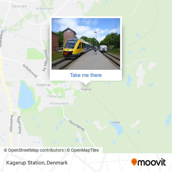 Kagerup Station map