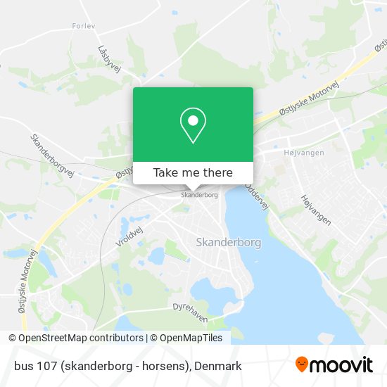 bus 107 (skanderborg - horsens) map