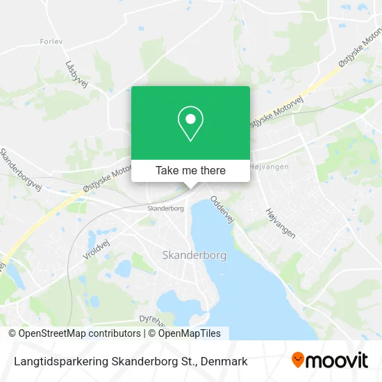Langtidsparkering Skanderborg St. map