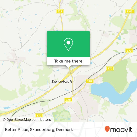 Better Place, Skanderborg map