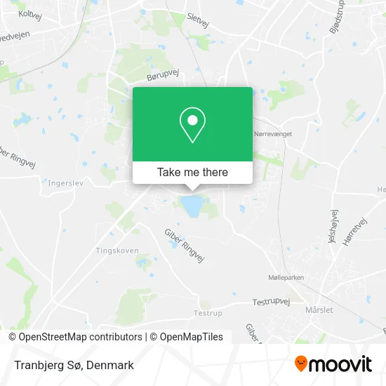 Tranbjerg Sø map