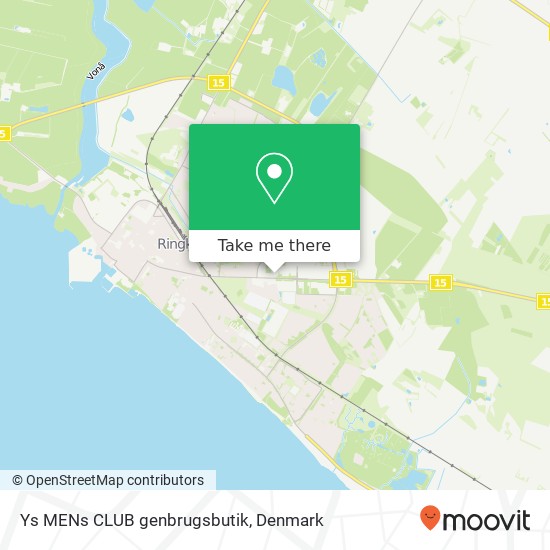 Ys MENs CLUB genbrugsbutik map