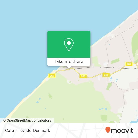 Cafe Tillevilde map