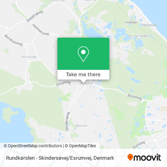 Rundkørslen - Skindersøvej / Esrumvej map
