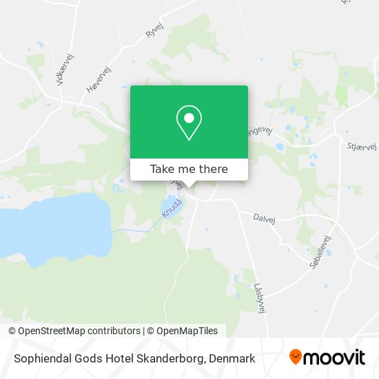 Sophiendal Gods Hotel Skanderborg map