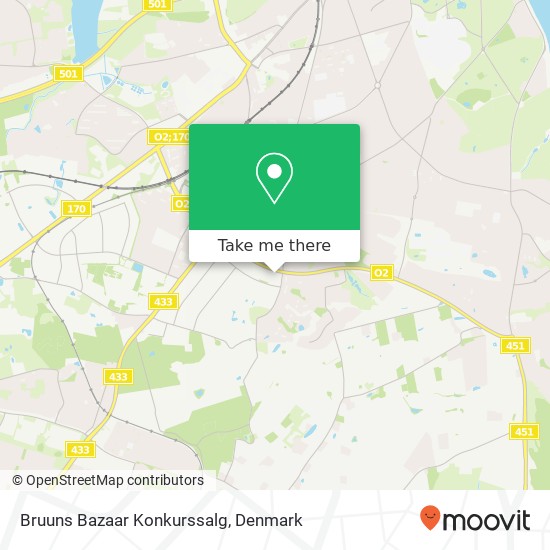 Bruuns Bazaar Konkurssalg map