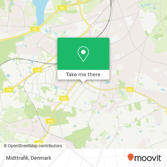 Midttrafik map