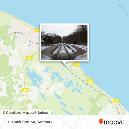 Hellebæk Station map