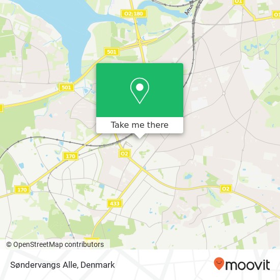 Søndervangs Alle map