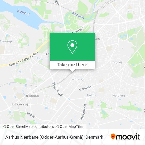 Aarhus Nærbane (Odder-Aarhus-Grenå) map