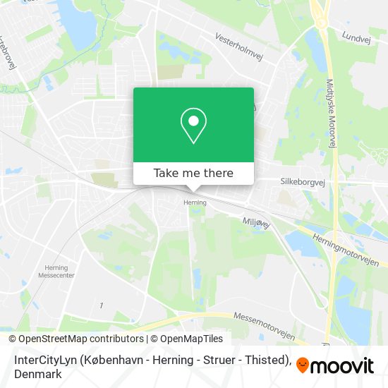 InterCityLyn (København - Herning - Struer - Thisted) map