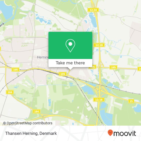 Thansen Herning map