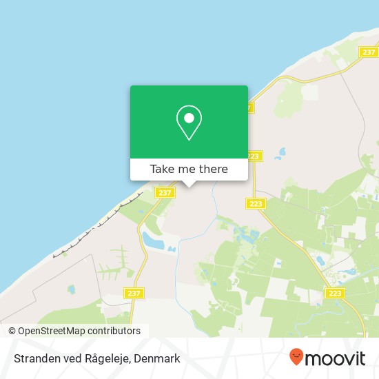 Stranden ved Rågeleje map