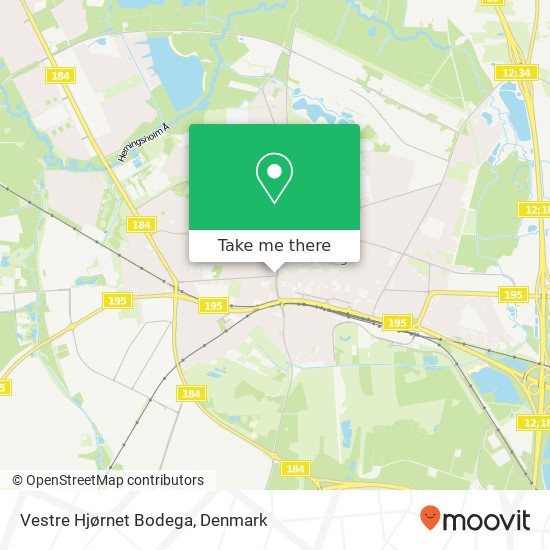 Vestre Hjørnet Bodega map