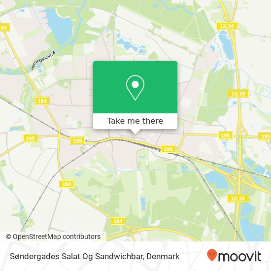 Søndergades Salat Og Sandwichbar map