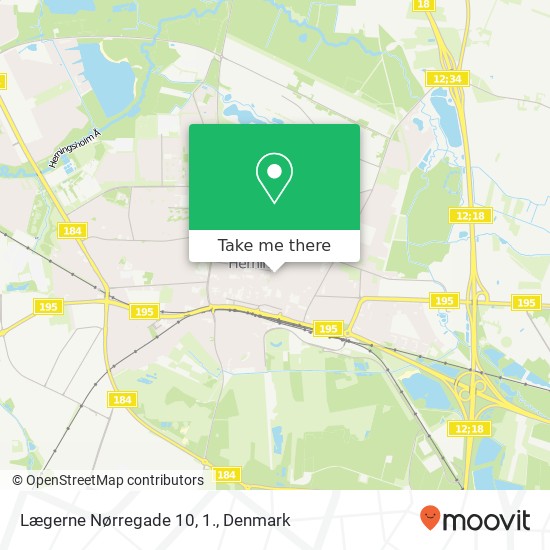 Lægerne Nørregade 10, 1. map