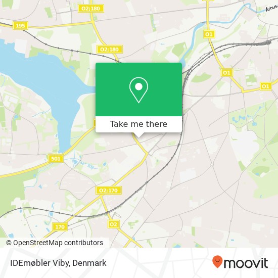 IDEmøbler Viby map