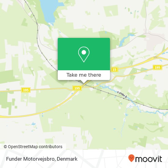 Funder Motorvejsbro map