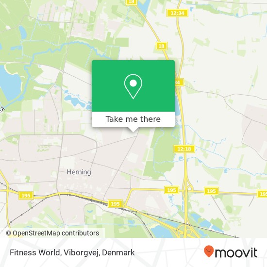 Fitness World, Viborgvej map