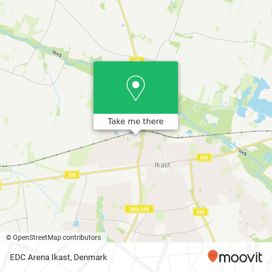 EDC Arena Ikast map