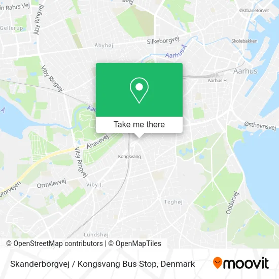 Skanderborgvej / Kongsvang Bus Stop map