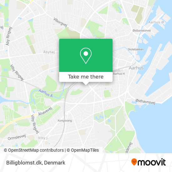 Billigblomst.dk map