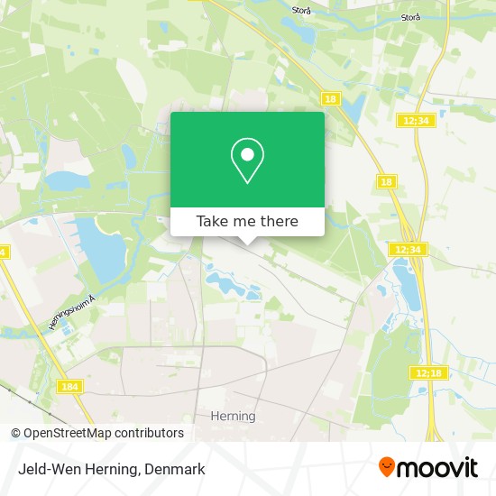 Jeld-Wen Herning map