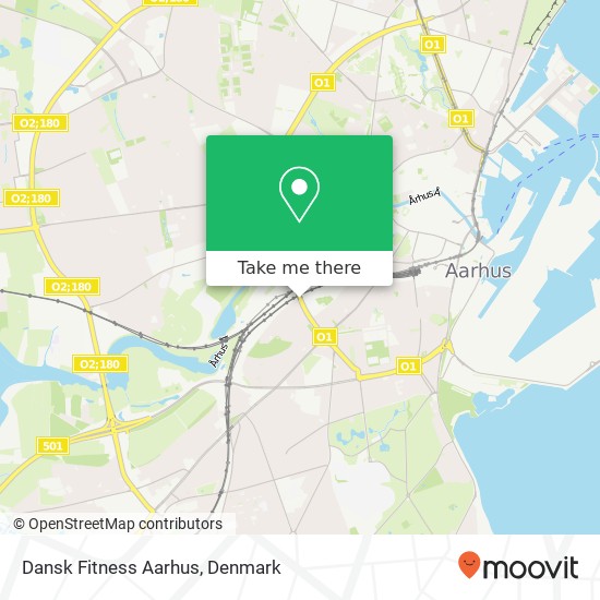 Dansk Fitness Aarhus map