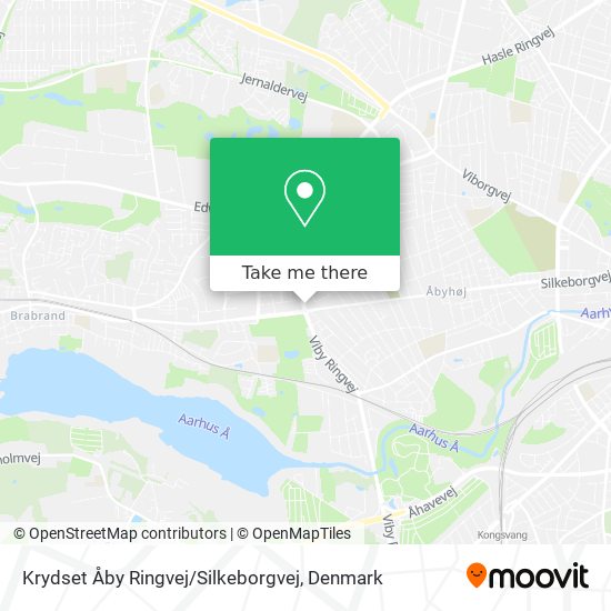 Krydset Åby Ringvej / Silkeborgvej map