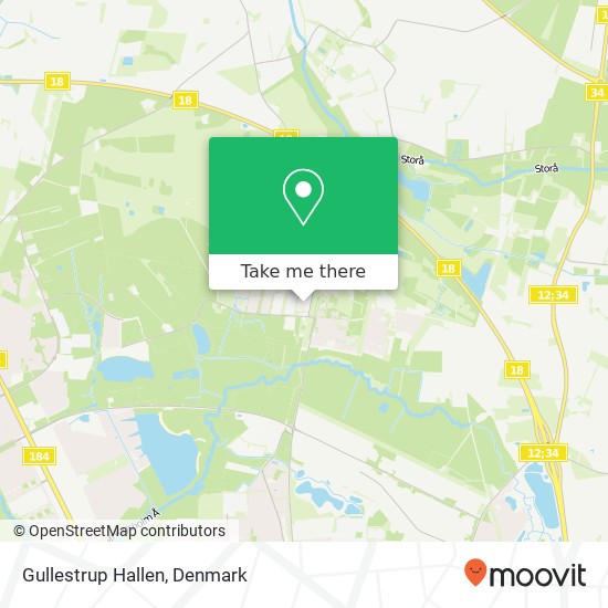 Gullestrup Hallen map