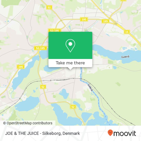 JOE & THE JUICE - Silkeborg map