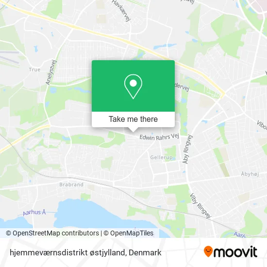 hjemmeværnsdistrikt østjylland map