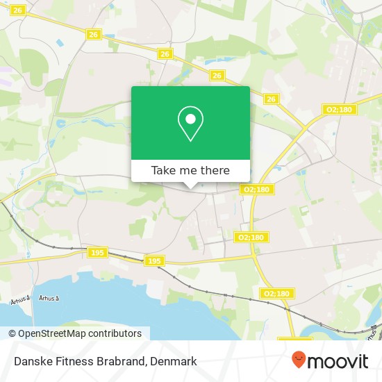 Danske Fitness Brabrand map