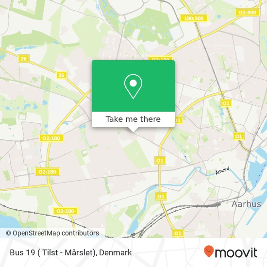 Bus 19 ( Tilst - Mårslet) map