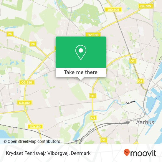 Krydset Fenrisvej/ Viborgvej map