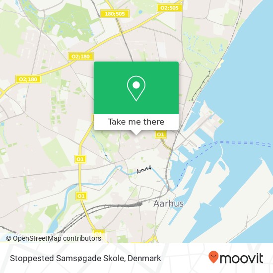 Stoppested Samsøgade Skole map