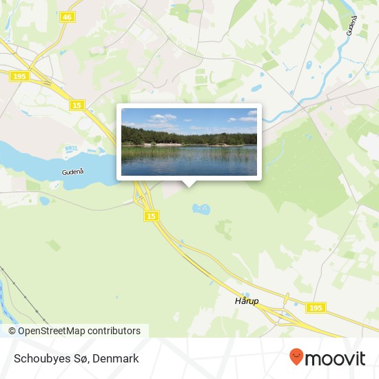 Schoubyes Sø map