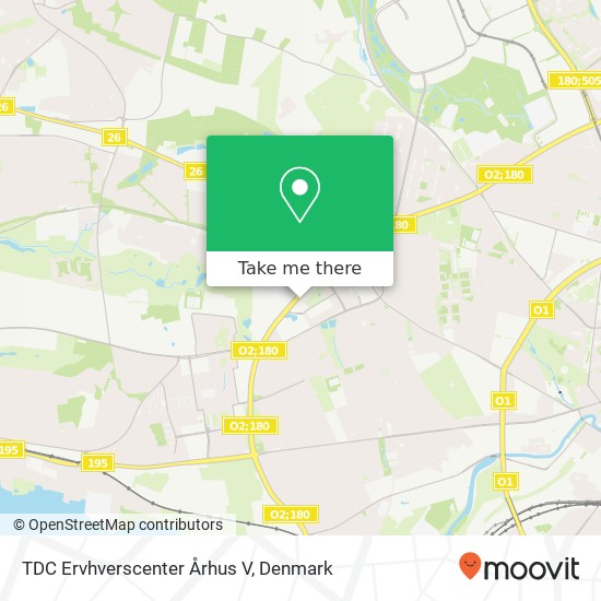 TDC Ervhverscenter Århus V map