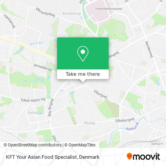 get to KFT Asian Food Specialist in Århus by Bus or Train?