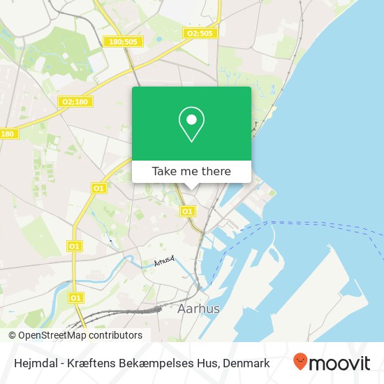 Hejmdal - Kræftens Bekæmpelses Hus map