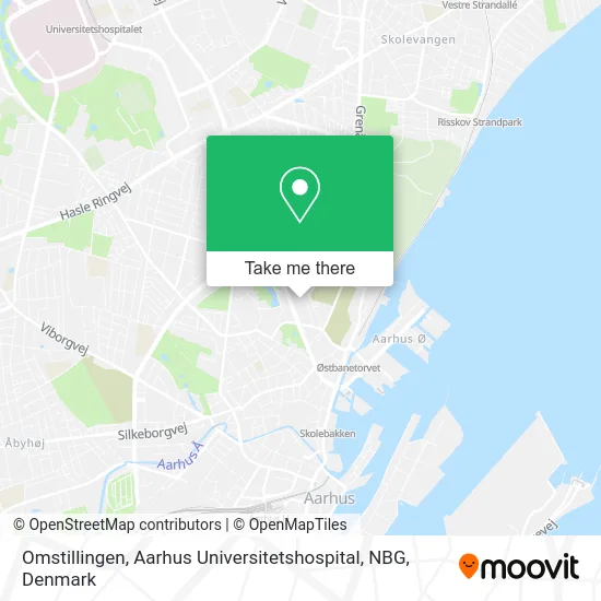 Omstillingen, Aarhus Universitetshospital, NBG map