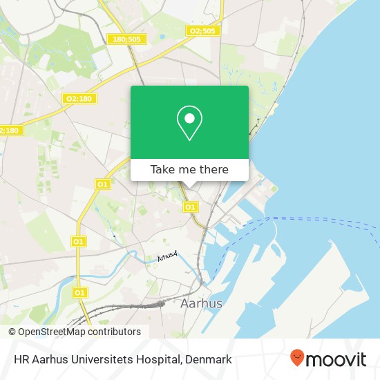 HR Aarhus Universitets Hospital map