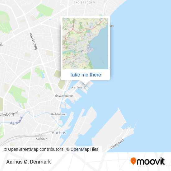Aarhus Ø map