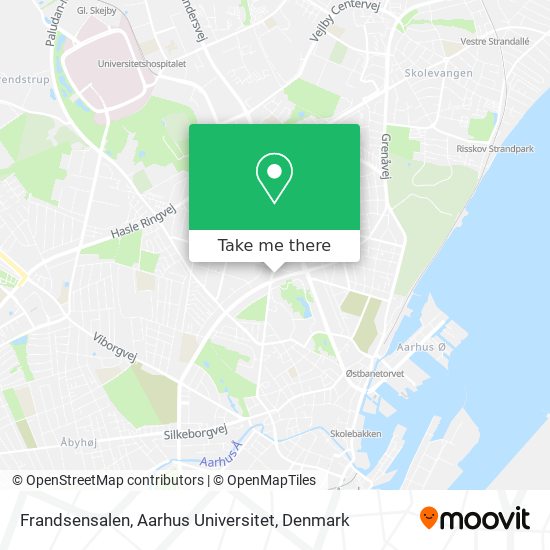 Frandsensalen, Aarhus Universitet map