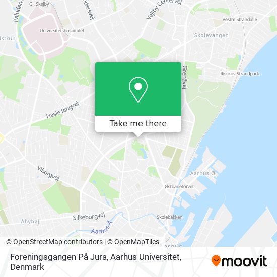 Foreningsgangen På Jura, Aarhus Universitet map