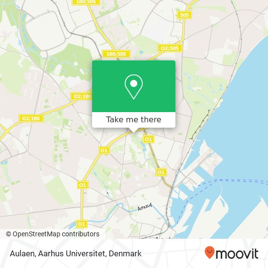 Aulaen, Aarhus Universitet map