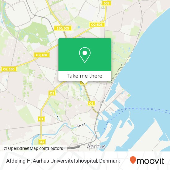 Afdeling H,  Aarhus Universitetshospital map