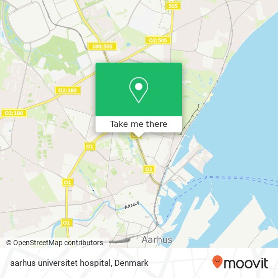 aarhus universitet hospital map