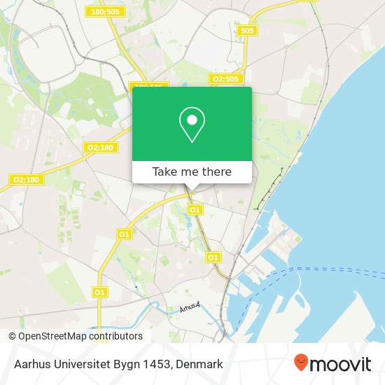 Aarhus Universitet Bygn 1453 map